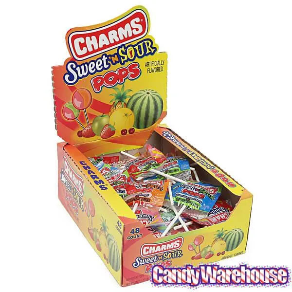 Charms Sweet & Sour Pops: 48-Piece Box - Image 2