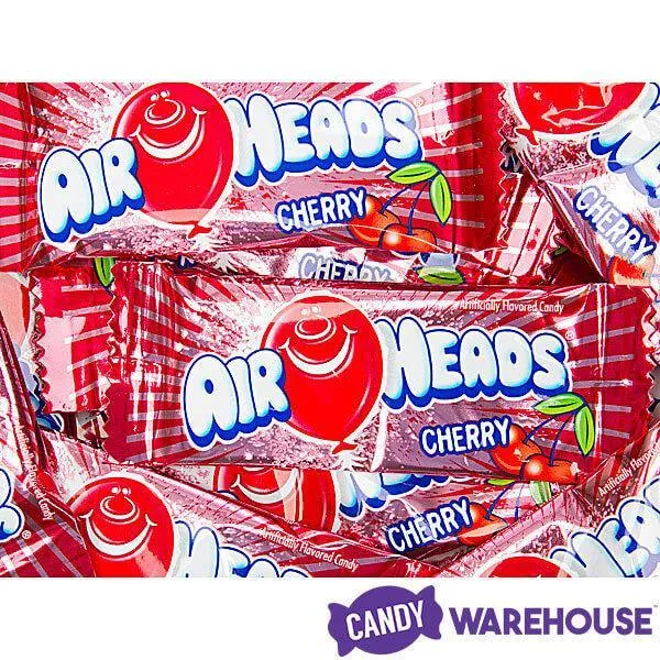 AirHeads Taffy Mini Candy Bars - Cherry: 5LB Bag - Image 3