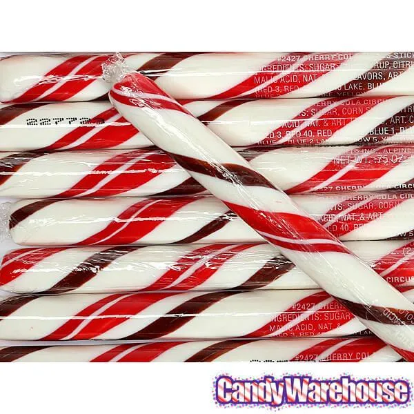 Cherry Cola Hard Candy Sticks: 100-Piece Box - Image 2