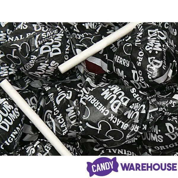 Dum Dums Black Party Pops - Cherry: 5LB Bag - Image 3