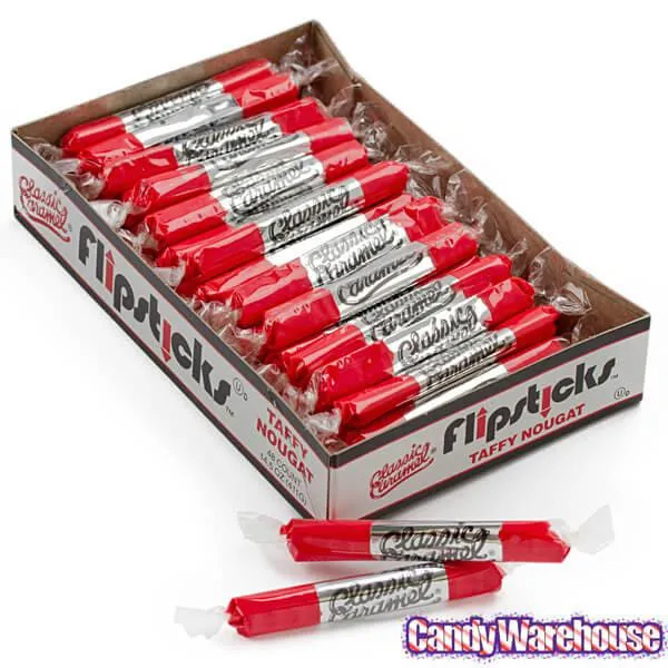Flipsticks Nougat Taffy Candy - Cherry: 48-Piece Caddy - Image 2