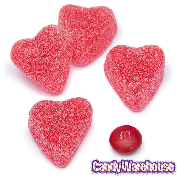Cherry Jelly Hearts Candy: 16-Ounce Tub - Image 3