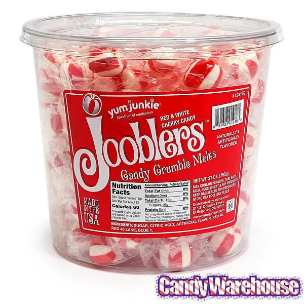 Jooblers Candy Crumble Melts - Cherry: 160-Piece Tub - Image 2