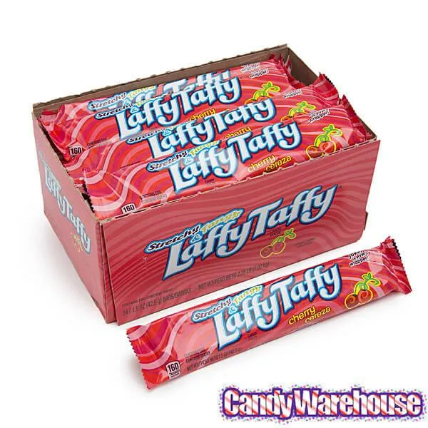 Laffy Taffy Candy Bars - Cherry: 24-Piece Box - Image 2