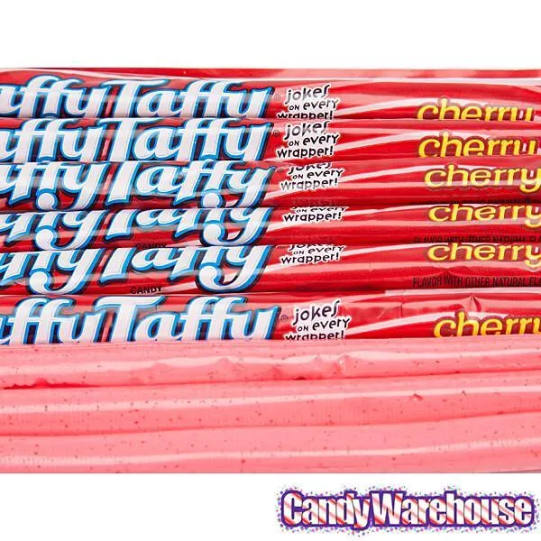 Laffy Taffy Candy Ropes - Cherry: 24-Piece Box - Image 2