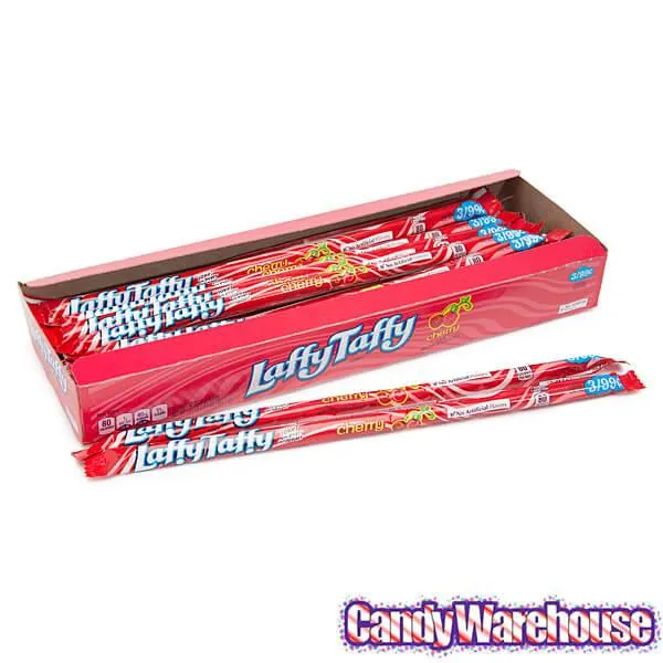 Laffy Taffy Candy Ropes - Cherry: 24-Piece Box - Image 3