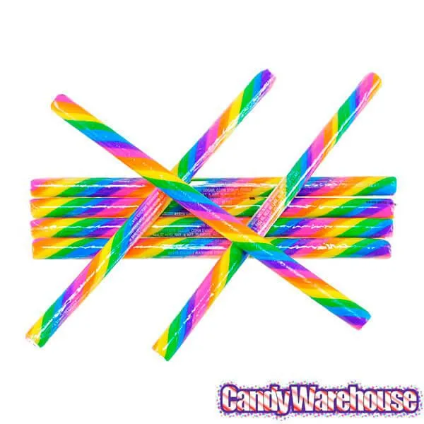 Cherry Rainbow Hard Candy Sticks: 100-Piece Box - Image 3