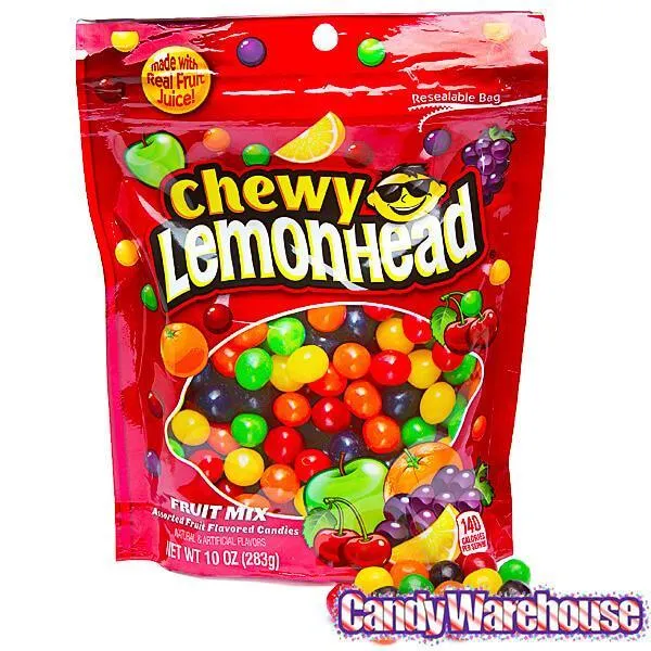 Chewy Lemonhead Fruit Mix Candy: 10-Ounce Bag - Image 5
