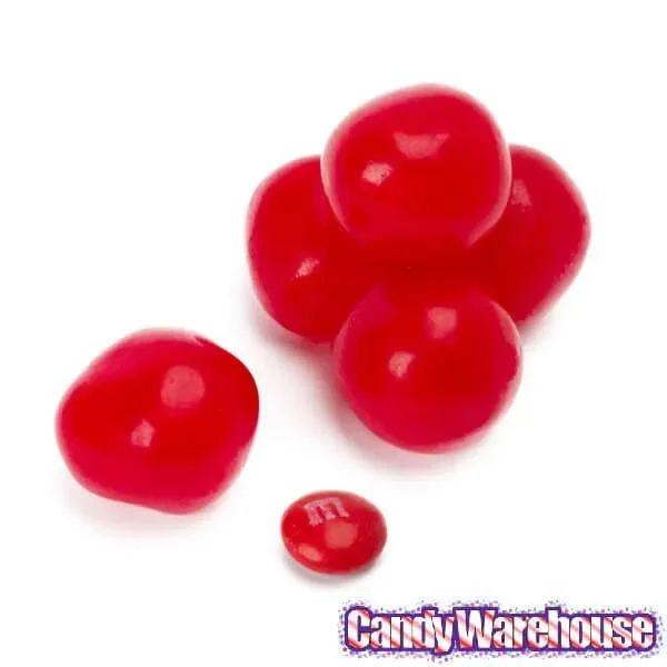 Chewy Sour Balls - Cherry Peg Bag: 8-Piece Case - Image 3