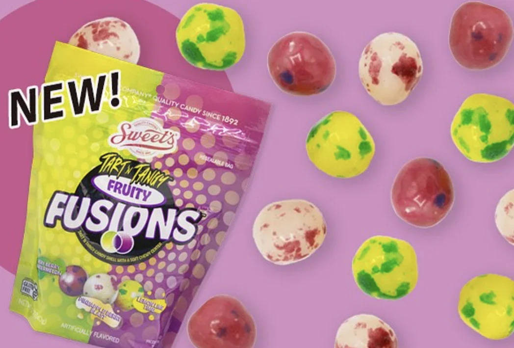 Chewy Sour Balls - Tart N Tangy Fruity Fusions Peg Bag: 8-Piece Case - Image 2