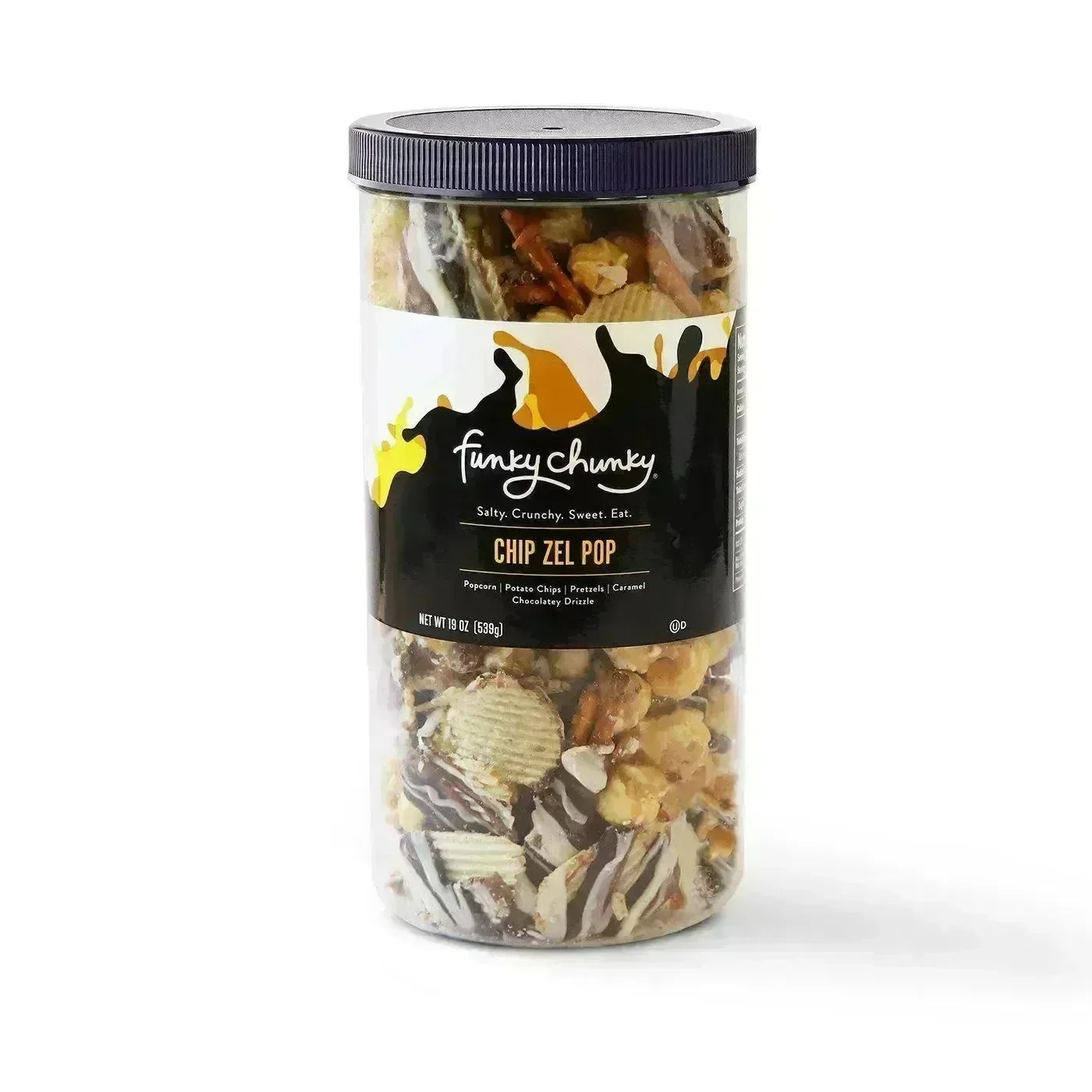 Funky Chunky Chip Zel Pop: 19-Ounce Tall Canister