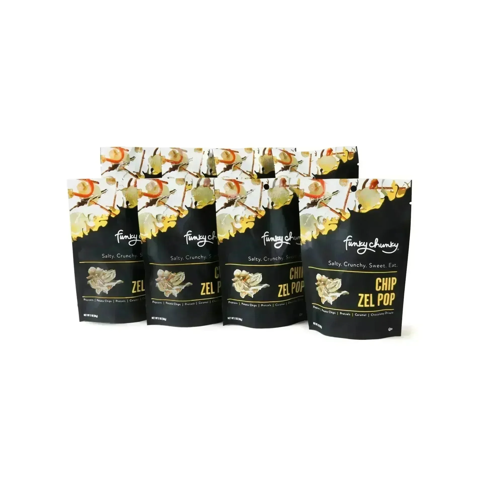 Funky Chunky Chip Zel Popcorn: 2-Ounce Small Bag - Image 2