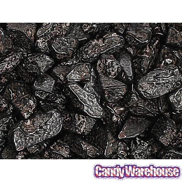 Choco Rocks Black Coal Chocolate Candy: 5LB Bag - Image 3