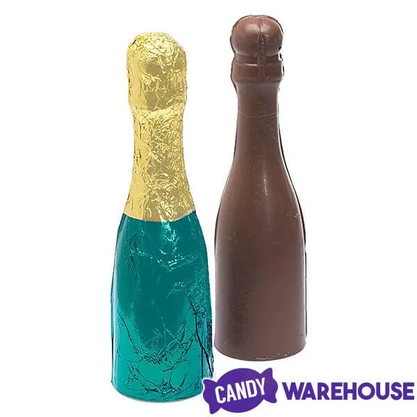 Foiled Mini Chocolate Champagne Bottle - Image 6