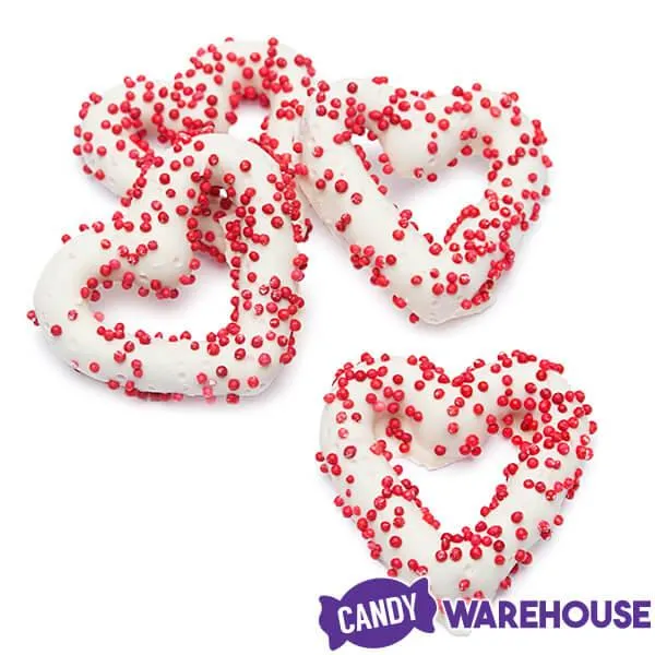 Chocolate Frosted Valentine Mini Pretzel Hearts: 5LB Bag - Image 4