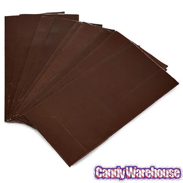 Mini Candy Treat Bags - Chocolate Brown: 24-Piece Bag - Image 2