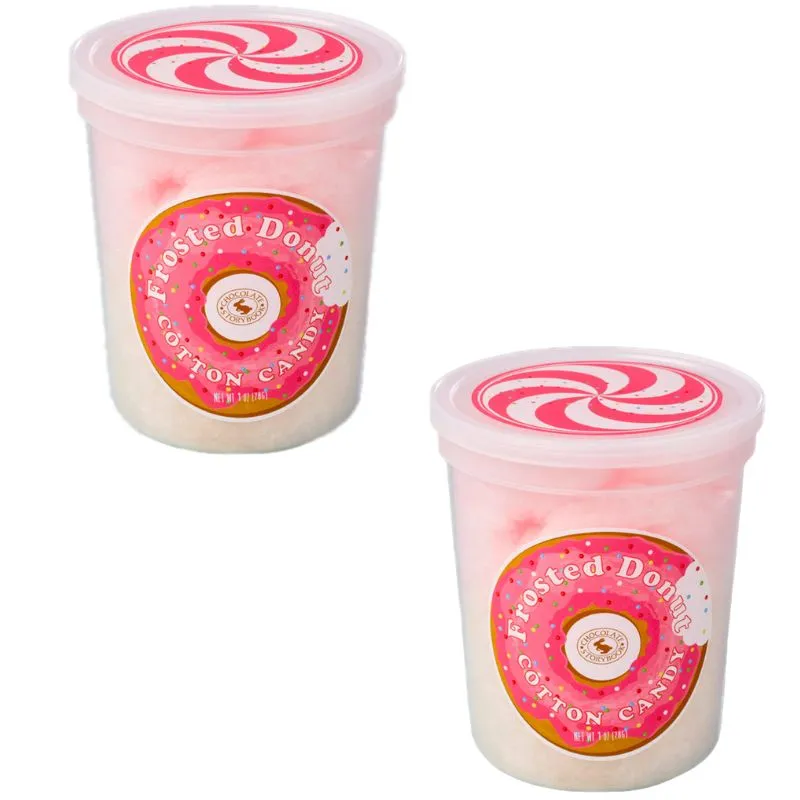 Chocolate Storybook Cotton Candy - Frosted Donut: 12-Piece Box - Image 2