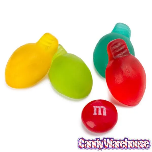 Christmas Light Bulb Gummy Packs: 20-Piece Bag - Image 2
