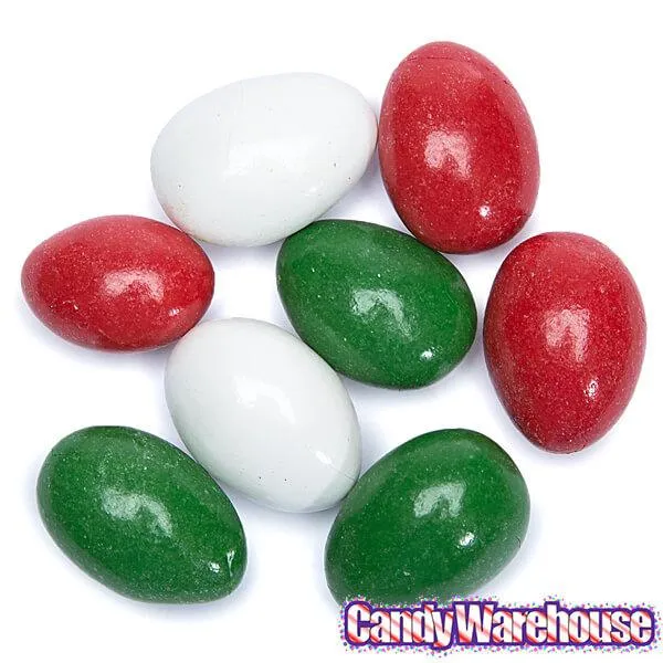 Christmas Chocolate Jordan Almonds: 2LB Bag - Image 2
