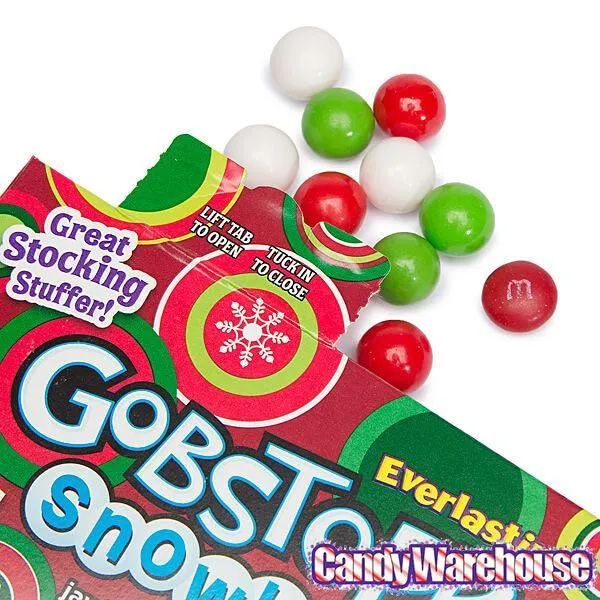 Christmas Everlasting Gobstopper Snowballs Candy 5-Ounce Packs: 12-Piece Box - Image 2