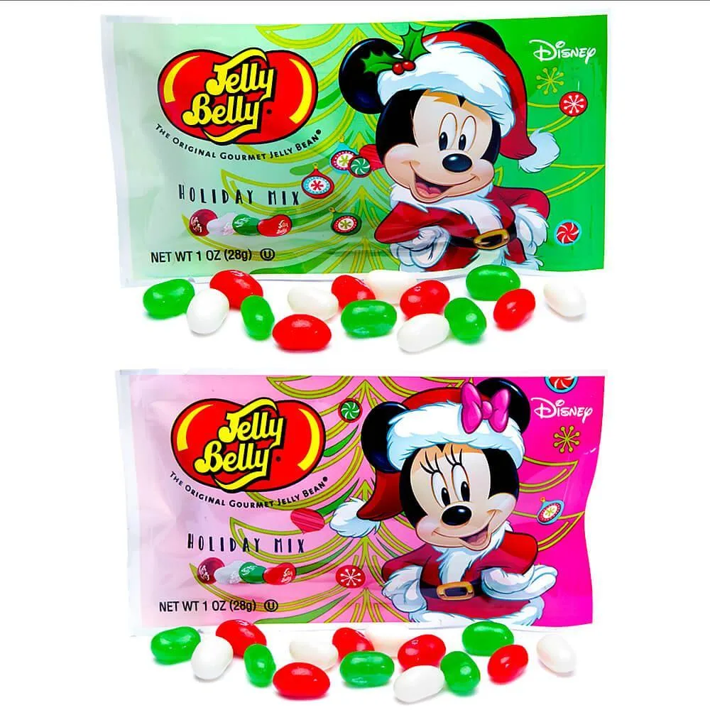 Christmas Jelly Belly Disney Mickey and Minnie Jelly Beans 1-Ounce Packs: 24-Piece Display