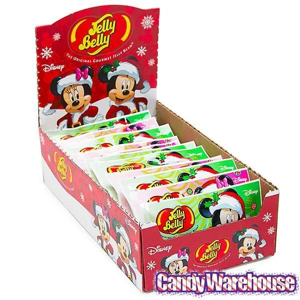 Christmas Jelly Belly Disney Mickey and Minnie Jelly Beans 1-Ounce Packs: 24-Piece Display - Image 2