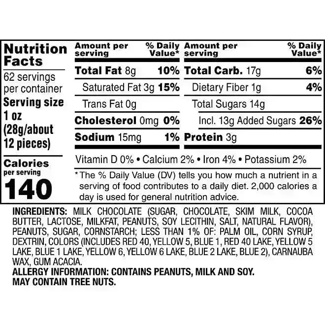 Christmas M&M's Candy - Peanut: 3LB Jar - Image 5