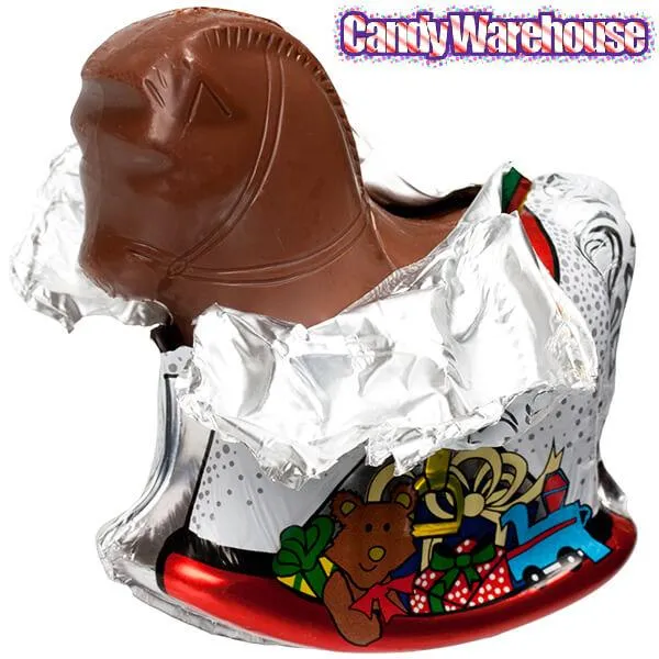 Foiled Milk Chocolate Rocking Horse - Image 3