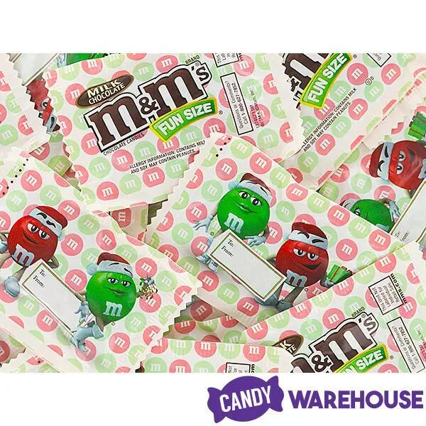 Christmas M&M's Candy Fun Size Packs: 20-Piece Bag - Image 2