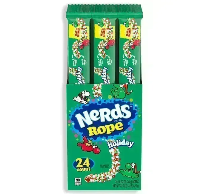 Christmas Nerds Rope Candy Packs: 24-Piece Box - Image 4