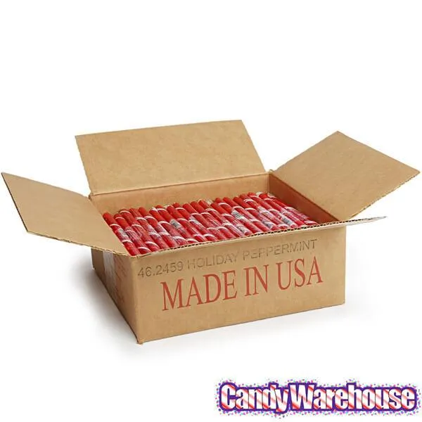 Christmas Peppermint Hard Candy Sticks: 100-Piece Box - Image 3