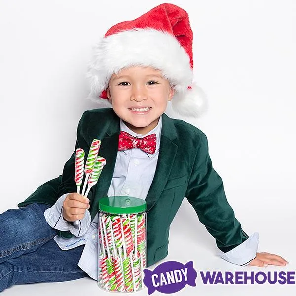 Tesla's Tiny Twist Pops - Christmas Peppermint: 48-Piece Jar - Image 7