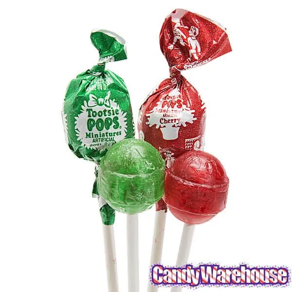 Red & Green Mini Tootsie Pops in Christmas Stockings: 24-Piece Case - Image 4