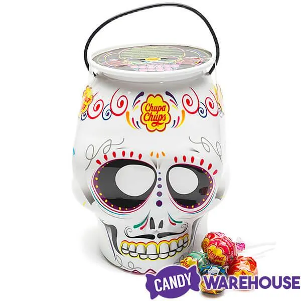 Chupa Chups Lollipops 70-Piece Day of the Dead Skull Candy Container - Image 3