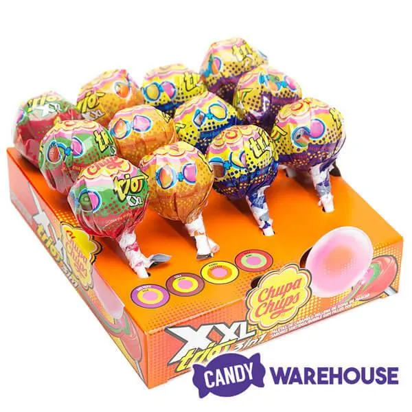 Chupa Chups XXL Trio Lollipops: 12-Piece Display - Image 4
