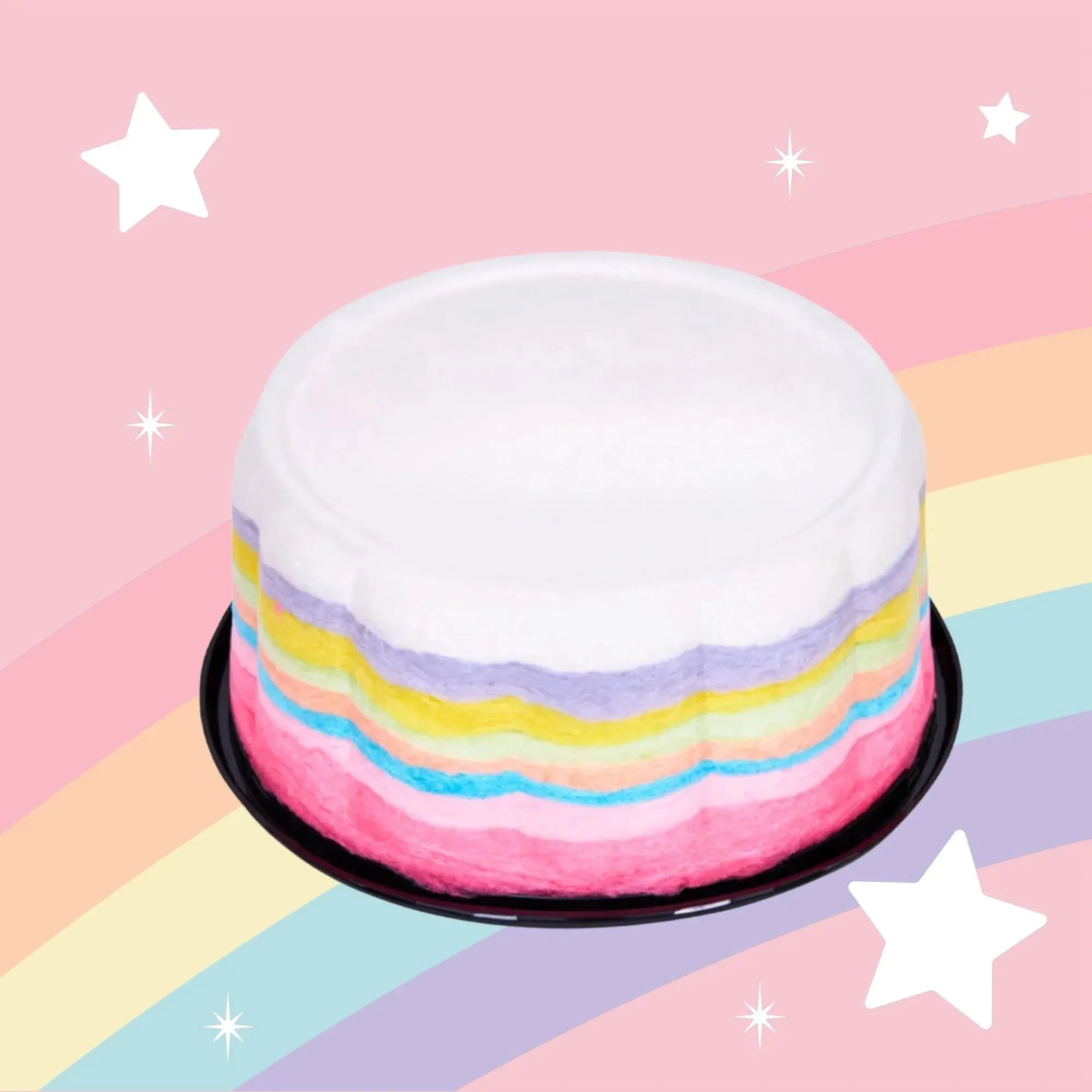 City Pop Rainbow Cotton Candy Cake - Image 3