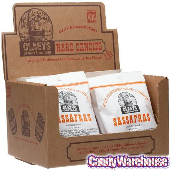 Claeys Hard Candy Drops Bags - Sassafras: 12-Piece Box - Image 2