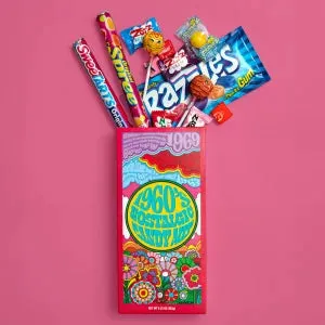 Classic Nostalgic 1960's Candy Gift Box: 6-Piece Case - Image 2