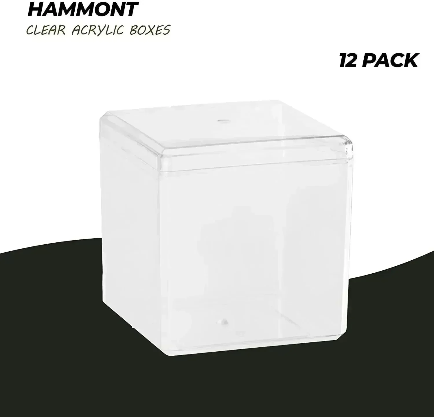 Clear Acrylic Boxes 3"X3"X3" 12 Pack - Image 4