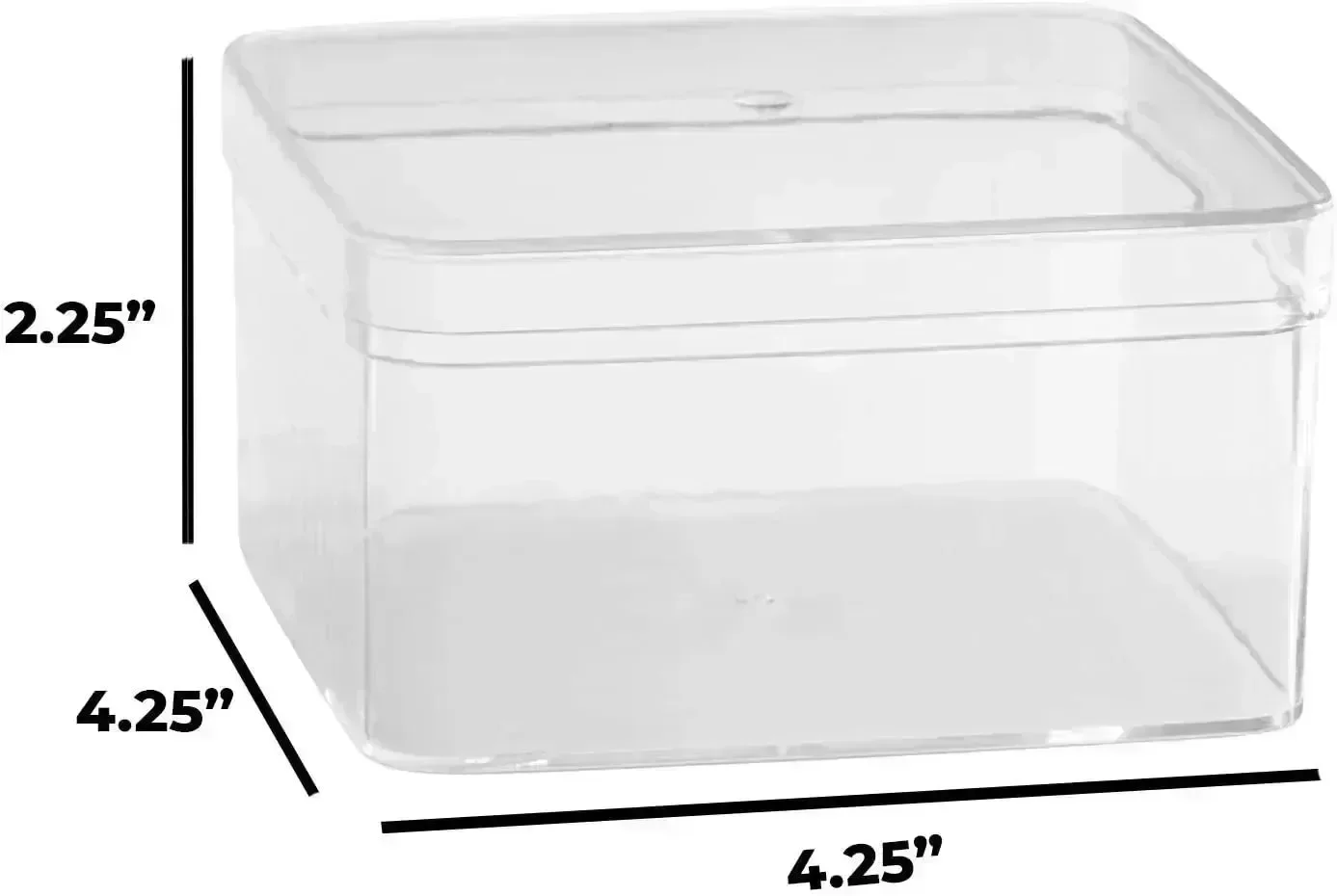 Clear Acrylic Boxes 4.25"X4.25"X2.25" 8 Pack - Image 5