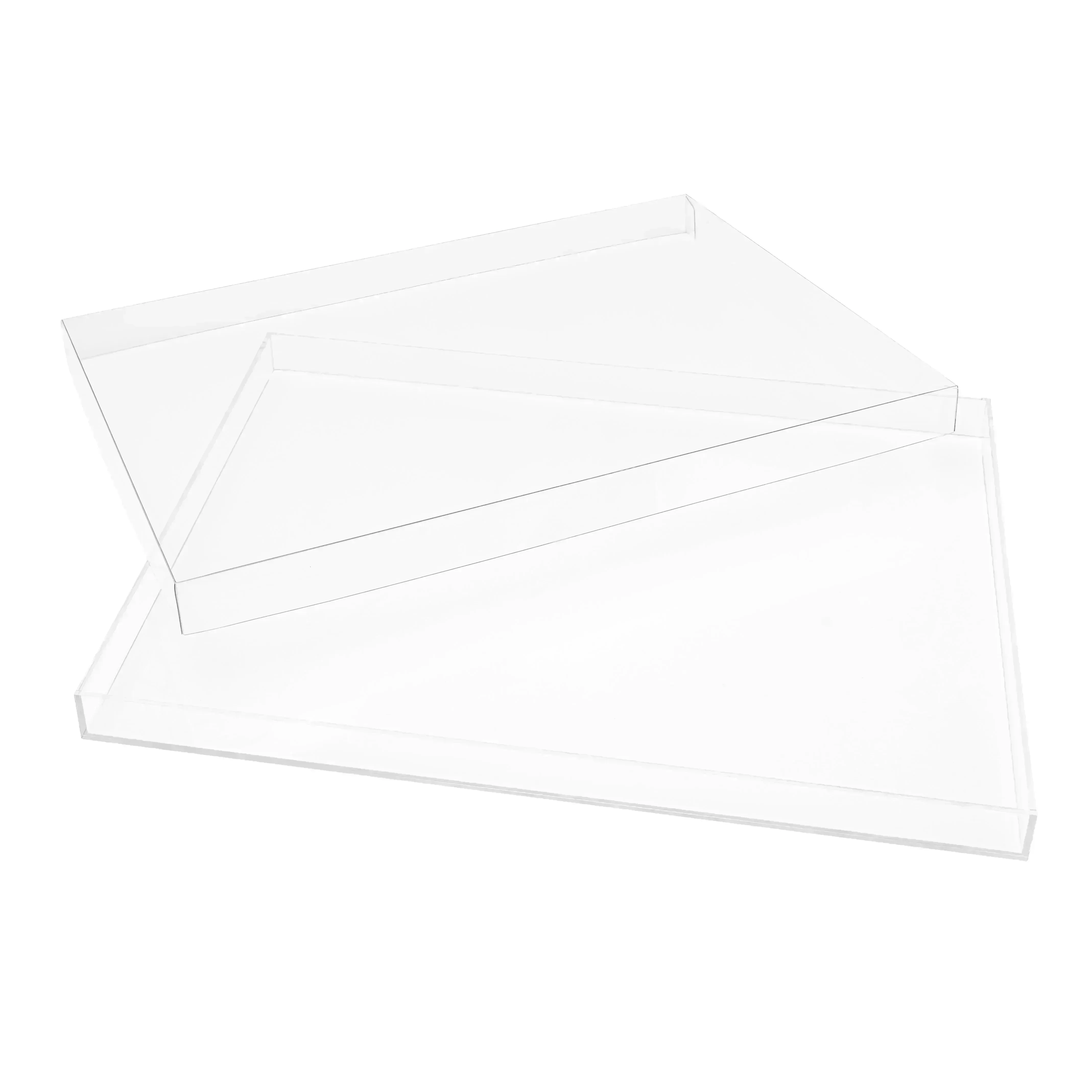 Clear Acrylic Serving Tray With Lid - Image 5