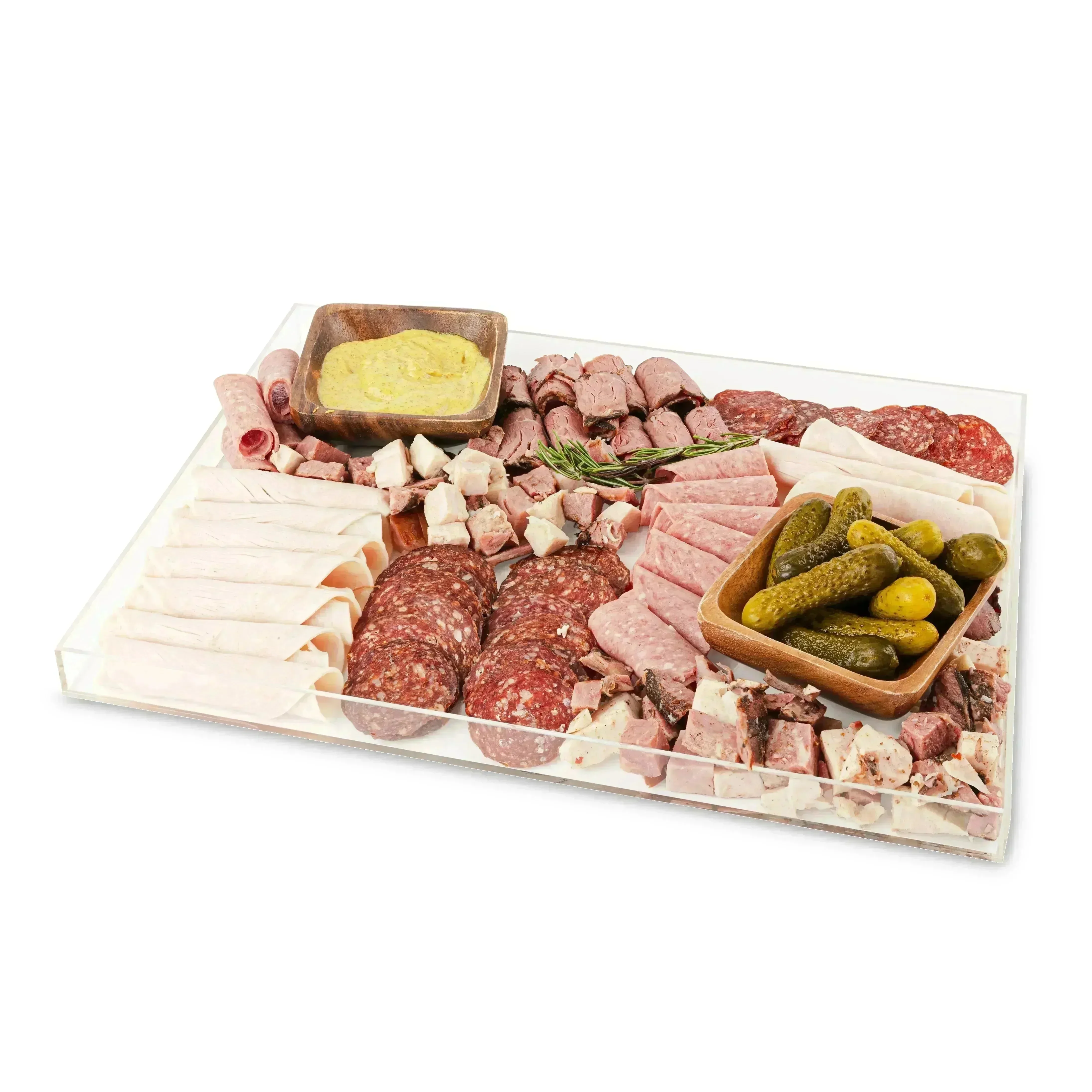 Clear Acrylic Serving Tray With Lid - Image 6
