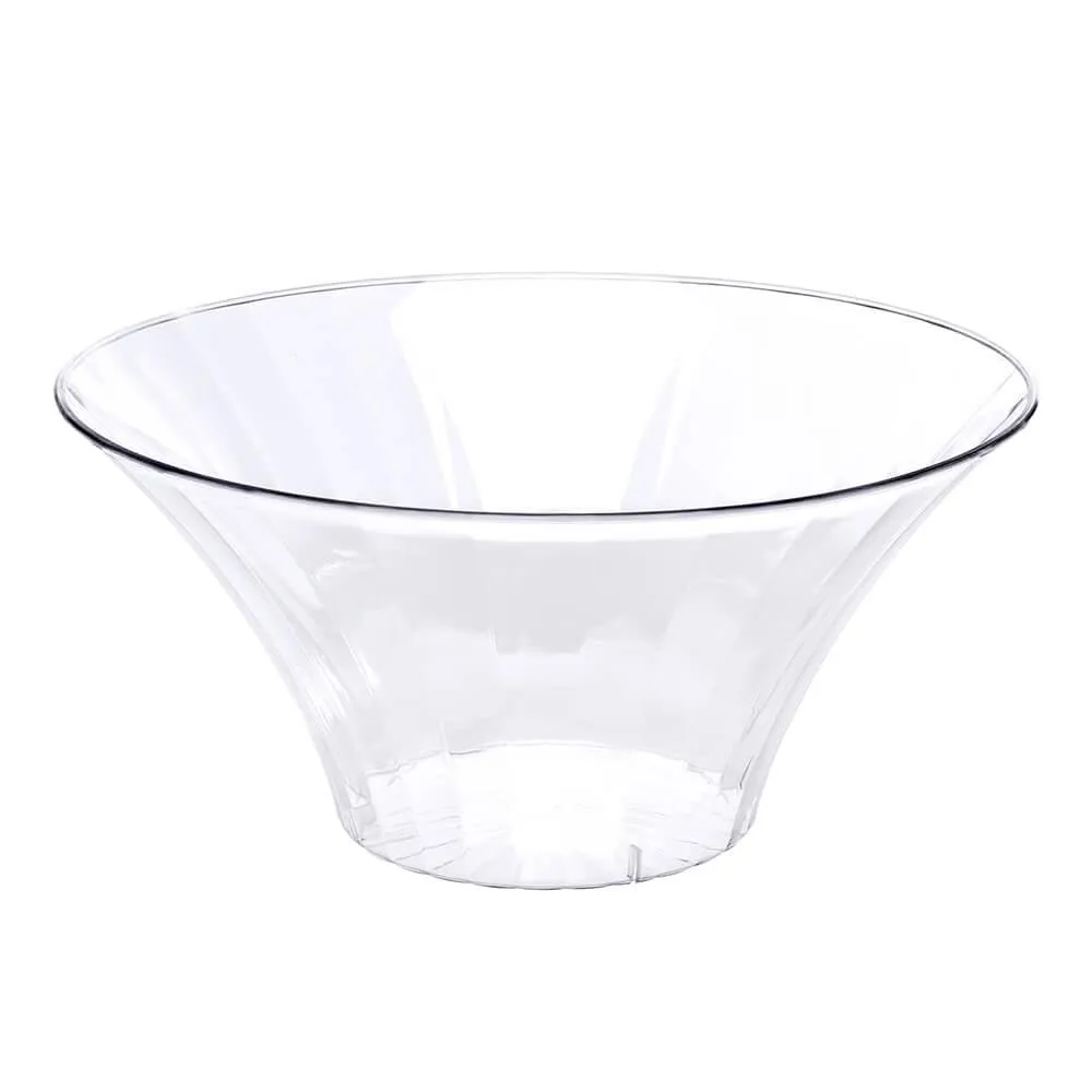Clear Plastic Flared Bowl Candy Container - Large