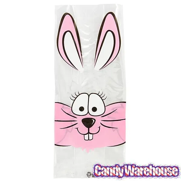 Clear Cello Candy Bags with Bunny: 100-Piece Box - Image 2