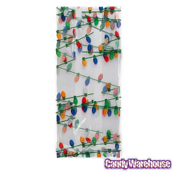 Clear Cello Candy Bags with Holiday Lights: 100-Piece Box - Image 2