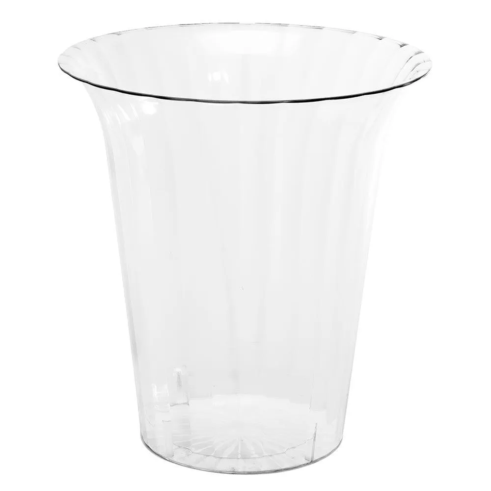 Clear Plastic Flared Cylindrical Candy Container - Large
