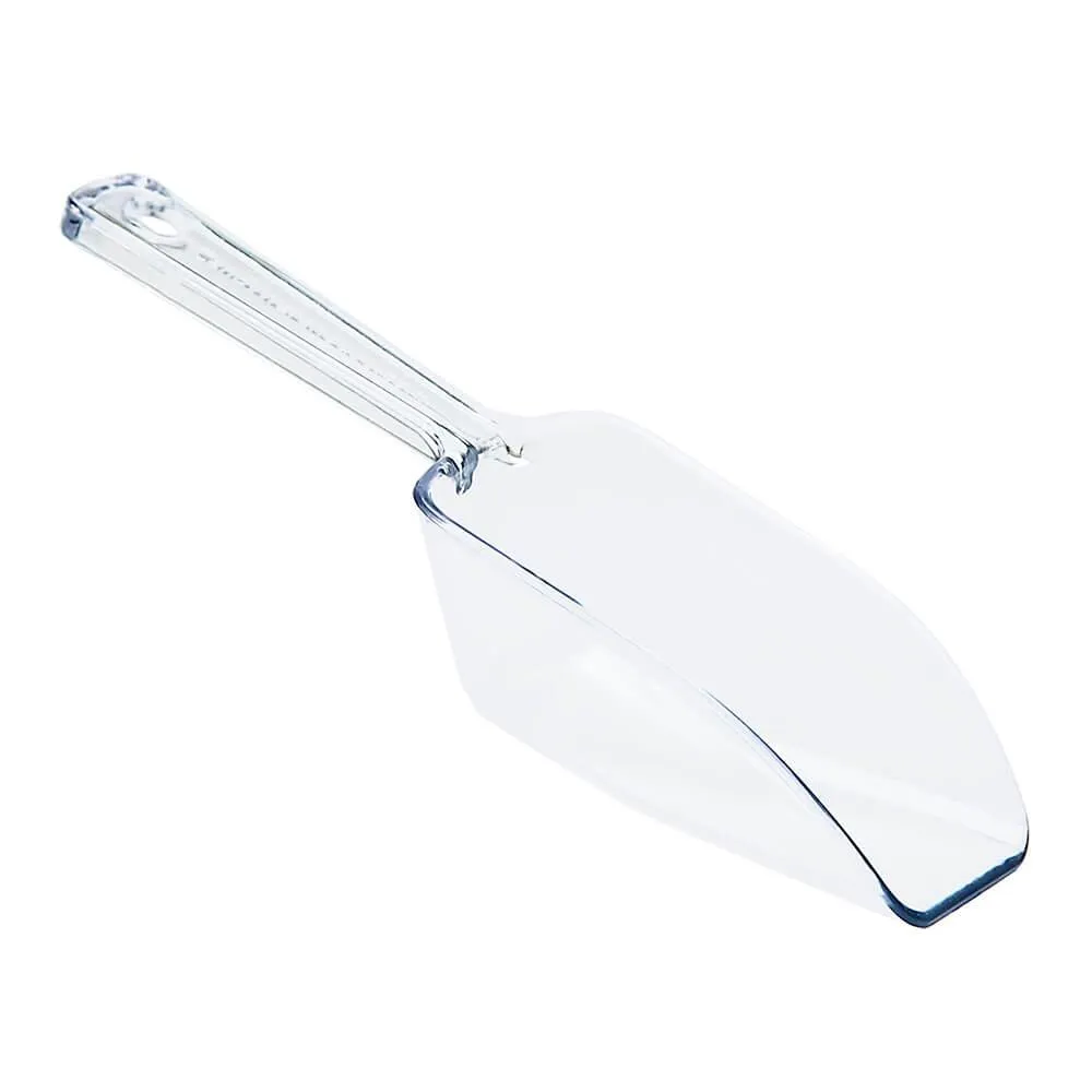 Plastic 2-Ounce Flat Bottom Candy Scoop - Clear