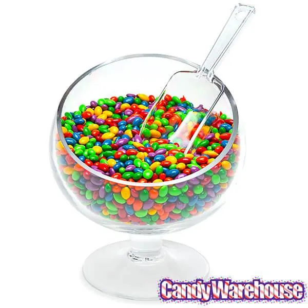 Plastic 2-Ounce Flat Bottom Candy Scoop - Clear - Image 2