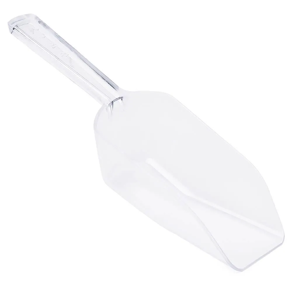 Clear Plastic 3-Ounce Flat Bottom Candy Scoop