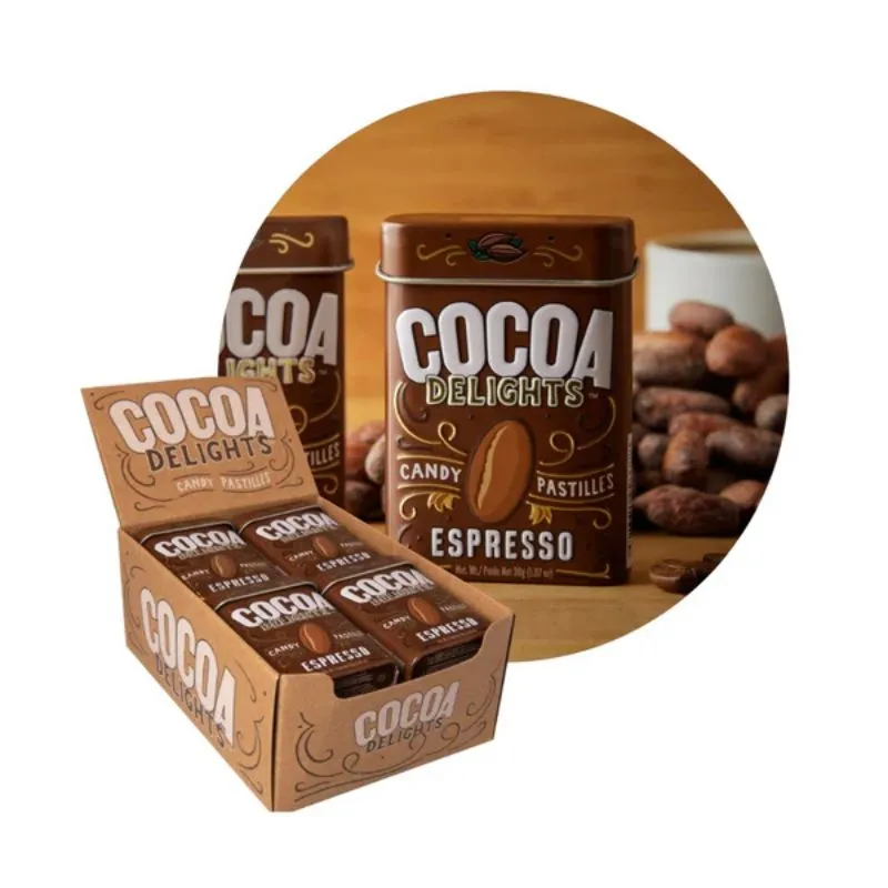 Cocoa Delights Espresso Candy Pastilles: 12-Piece Box - Image 3